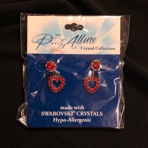 Swarovski Crystal Heart Earrings